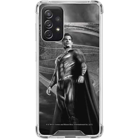 The Justice League (2017) Superman Poster Galaxy A72 5G Clear Case
